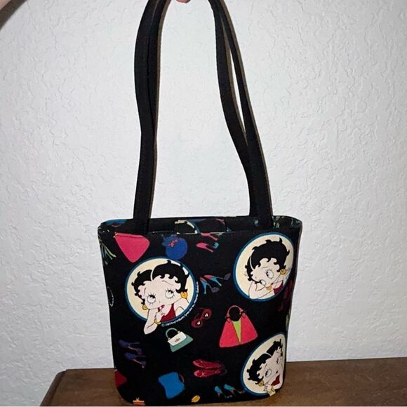 Vintage Betty Boop Print Shoulder Purse Bag - Picture 7 of 14